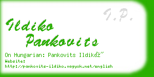 ildiko pankovits business card